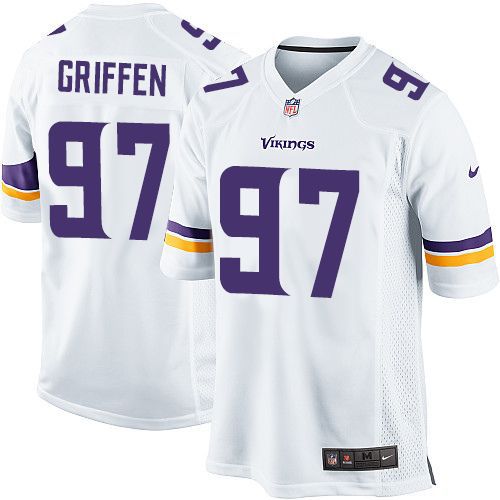 Men Minnesota Vikings 97 Everson Griffen Nike White Player Game NFL Jersey